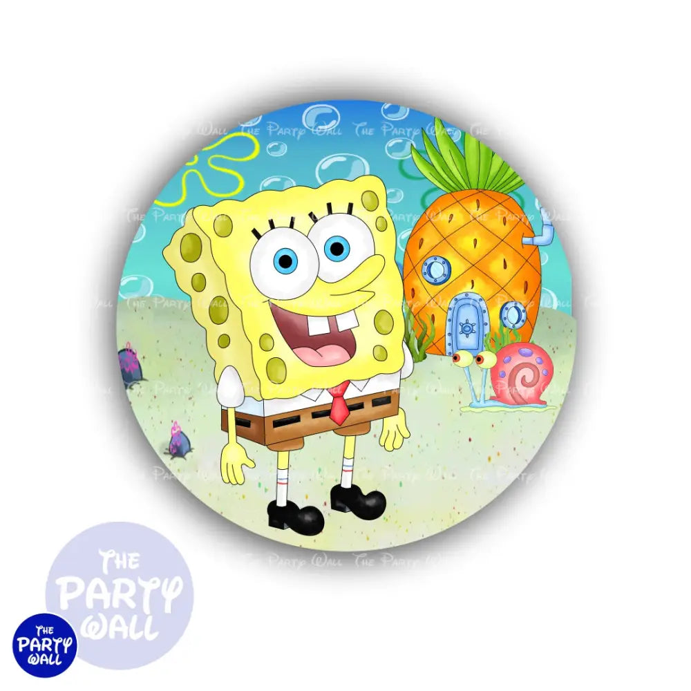 Bob Esponja - Funda para mampara circular Circular