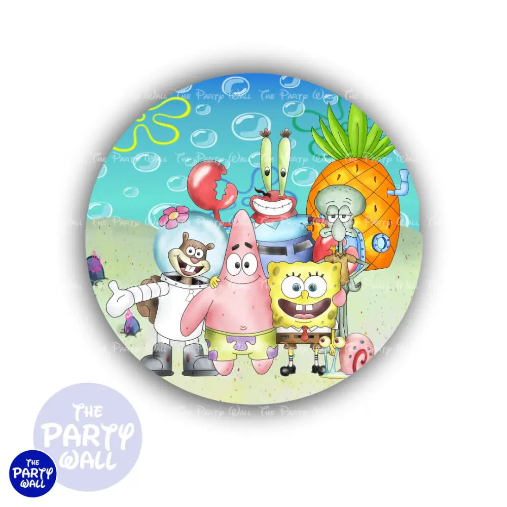 Bob Esponja - Funda para mampara circular Circular