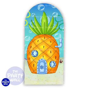 Bob Esponja - Funda para mampara de punta redonda o rectangular Mampara de punta redonda