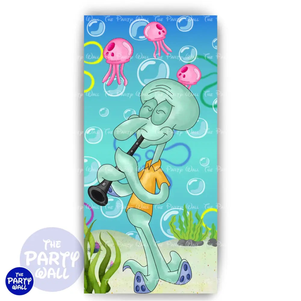 Bob Esponja - Funda para mampara de punta redonda o rectangular Mampara de punta redonda