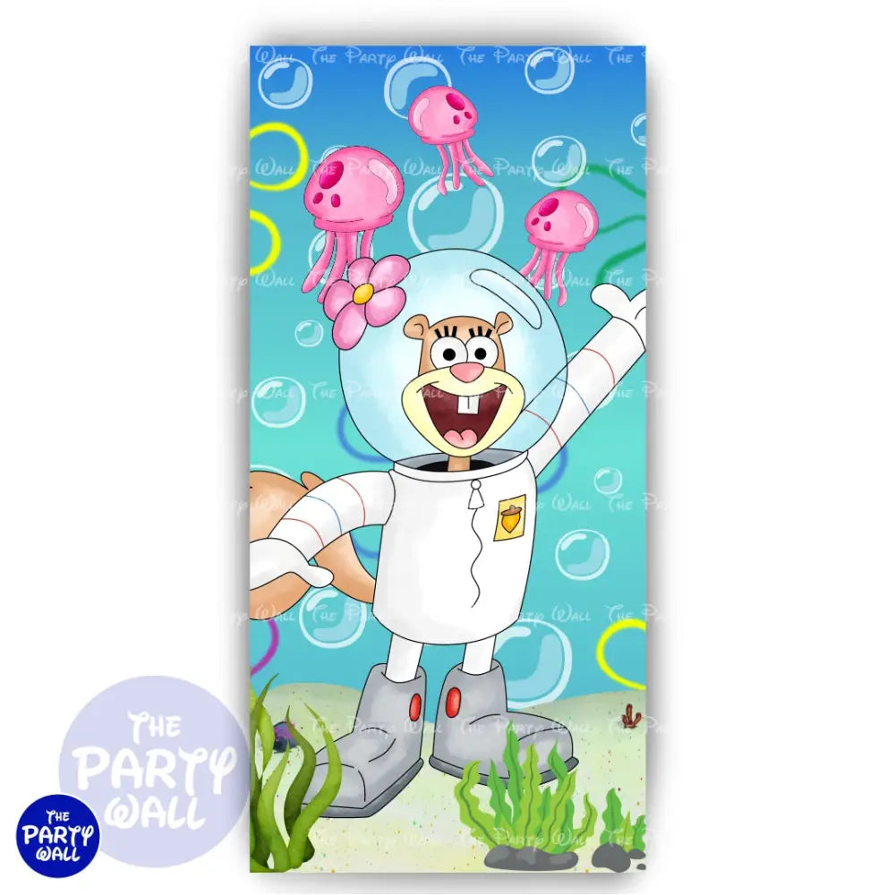 Bob Esponja - Funda para mampara de punta redonda o rectangular Mampara de punta redonda