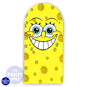 Bob Esponja - Funda para mampara de punta redonda o rectangular Mampara de punta redonda
