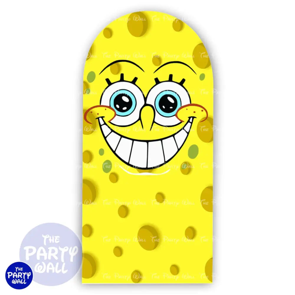 Bob Esponja - Funda para mampara de punta redonda o rectangular Mampara de punta redonda
