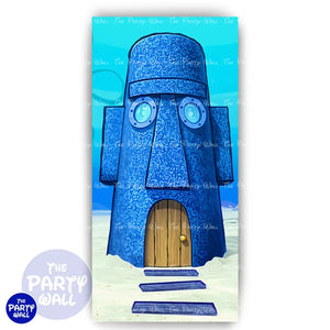 Bob Esponja - Funda para mampara de punta redonda o rectangular Mampara de punta redonda