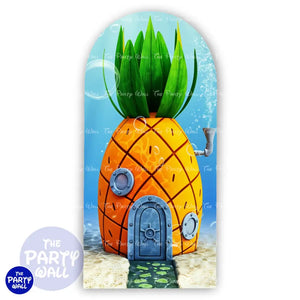 Bob Esponja - Funda para mampara de punta redonda o rectangular Mampara de punta redonda