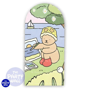 Bobbie Goods - Funda para mampara de punta redonda o rectangular Mampara de punta redonda