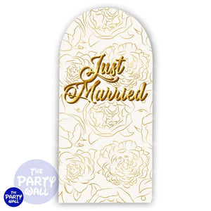 Boda - Funda para mampara de punta redonda o rectangular Mampara de punta redonda