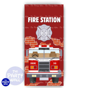 Bomberos - Funda para mampara circular - Circular