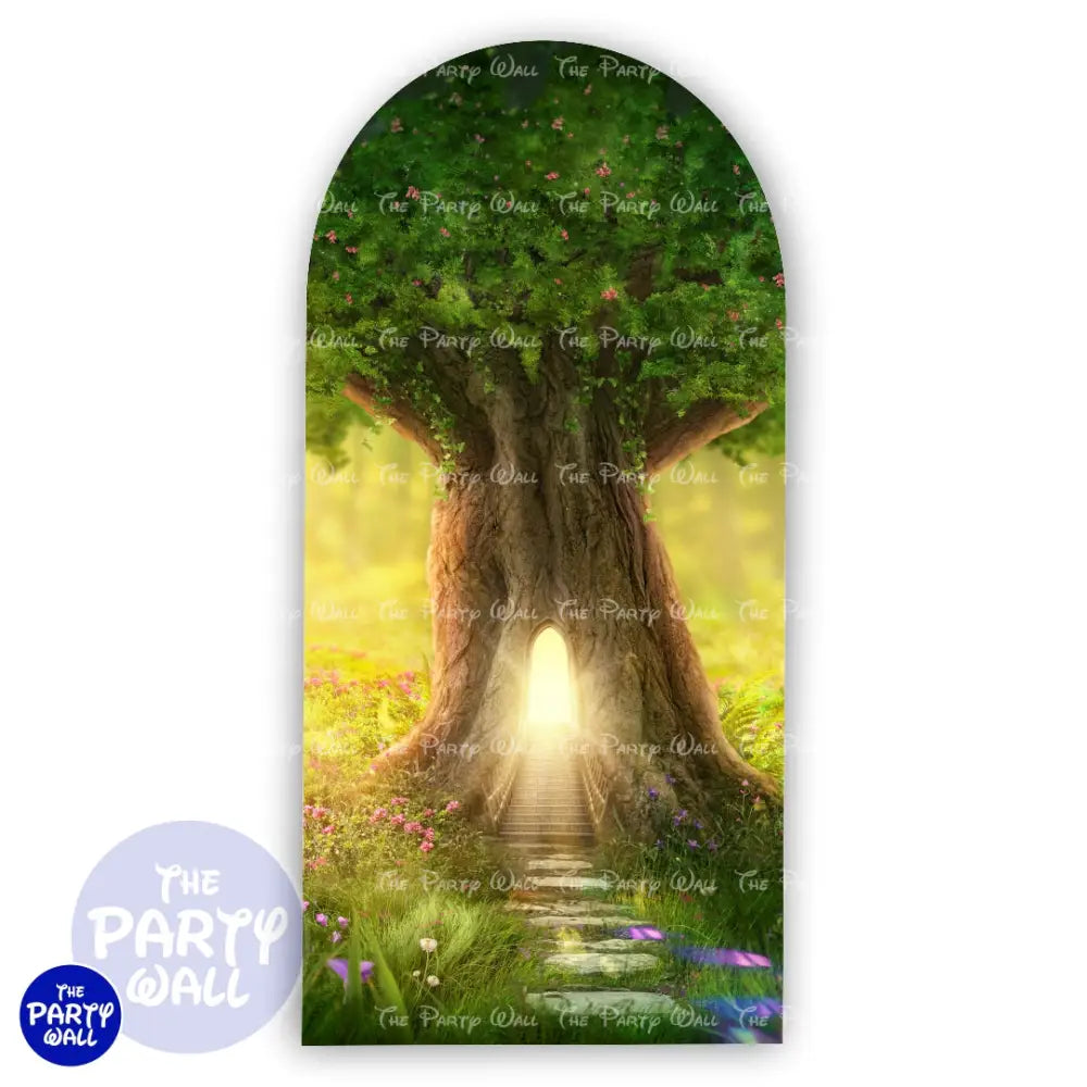 Bosque Encantado - Funda para mampara de punta redonda o rectangular Mampara de punta redonda