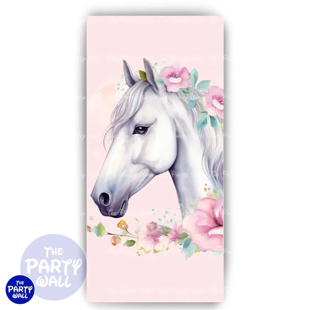 Caballos - Funda para mampara de punta redonda o rectangular Mampara de punta redonda