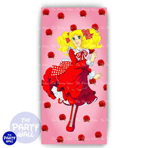 Candy Candy - Funda para mampara de punta redonda o rectangular Mampara de punta redonda