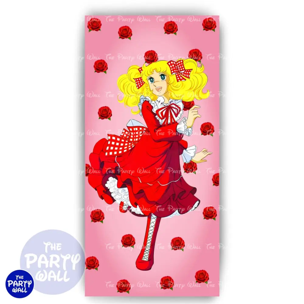 Candy Candy - Funda para mampara de punta redonda o rectangular Mampara de punta redonda