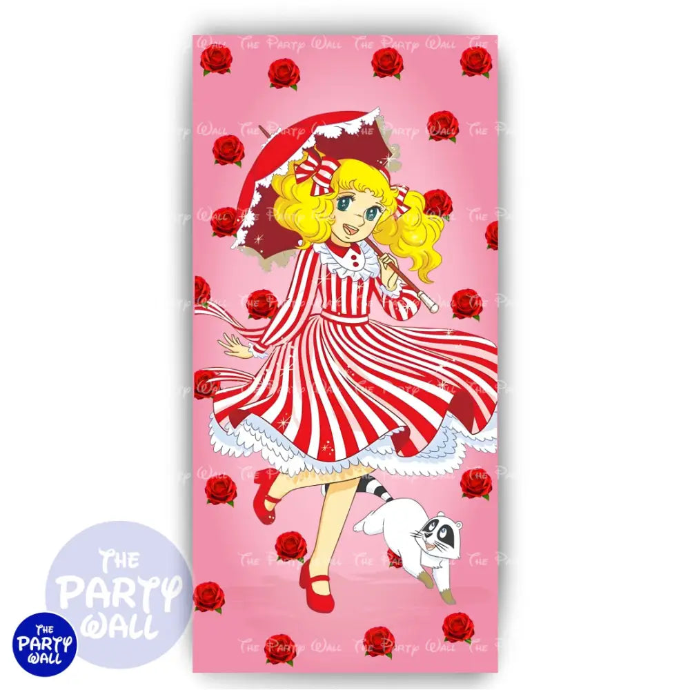 Candy Candy - Funda para mampara de punta redonda o rectangular Mampara de punta redonda