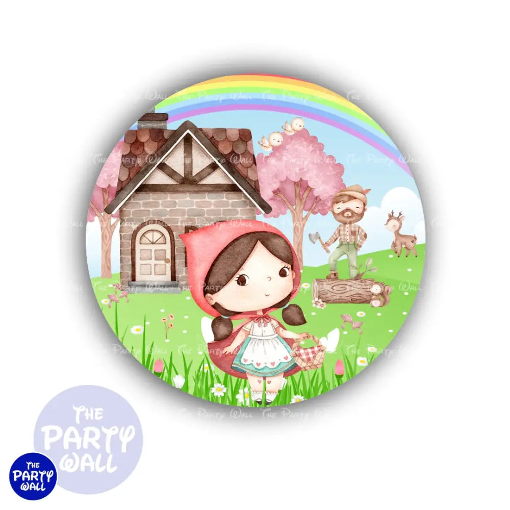 Caperucita Roja - Funda para mampara circular Circular