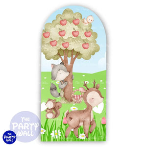 Caperucita Roja - Funda para mampara de punta redonda o rectangular Mampara de punta redonda