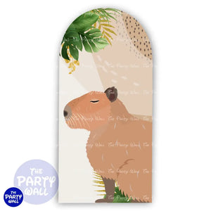 Capibara - Funda para mampara de punta redonda o rectangular Mampara de punta redonda