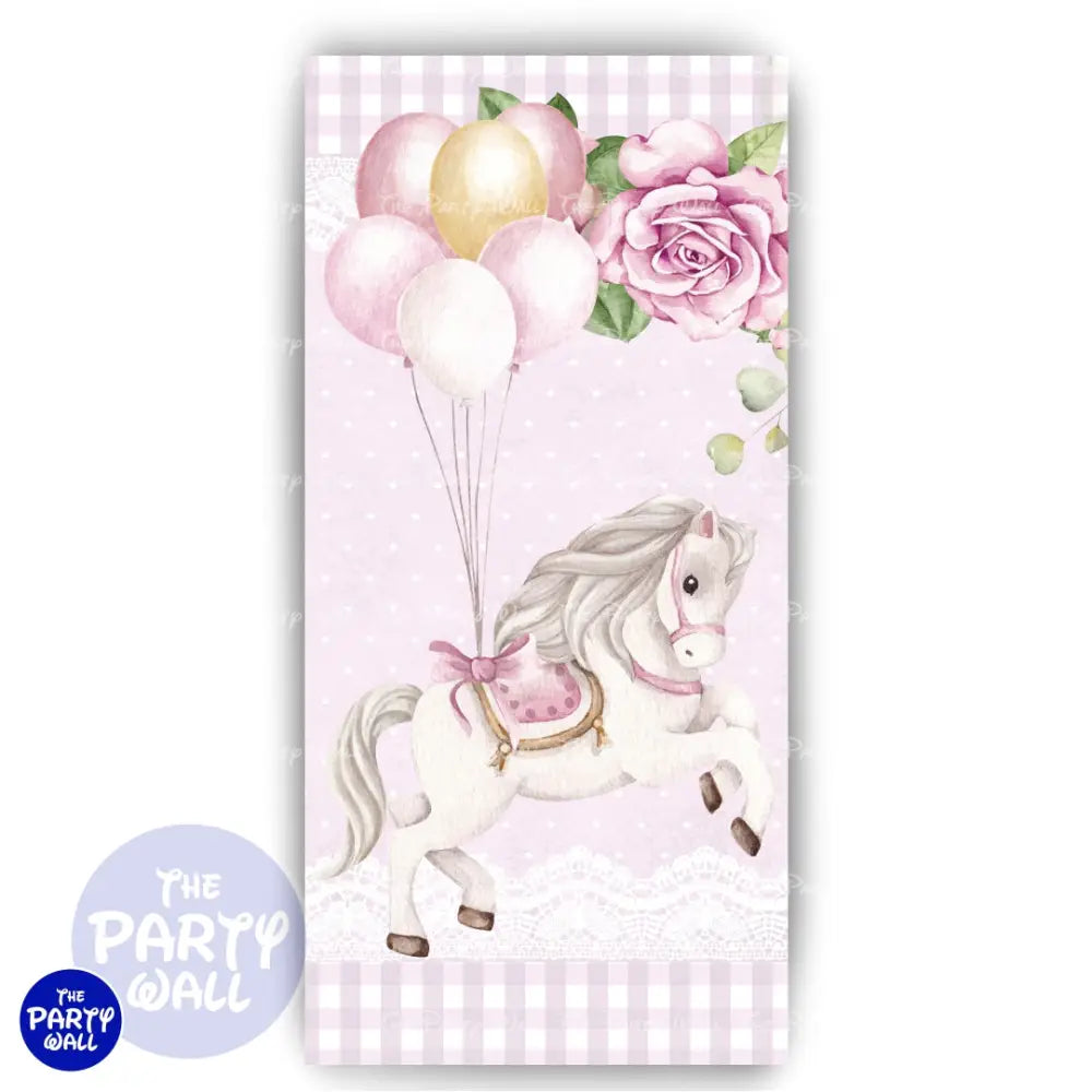 Carrusel Cute - Funda para mampara de punta redonda o rectangular Mampara de punta redonda