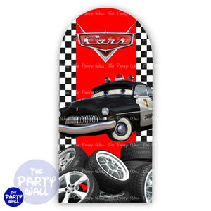 Cars - Funda para mampara de punta redonda o rectangular Mampara de punta redonda