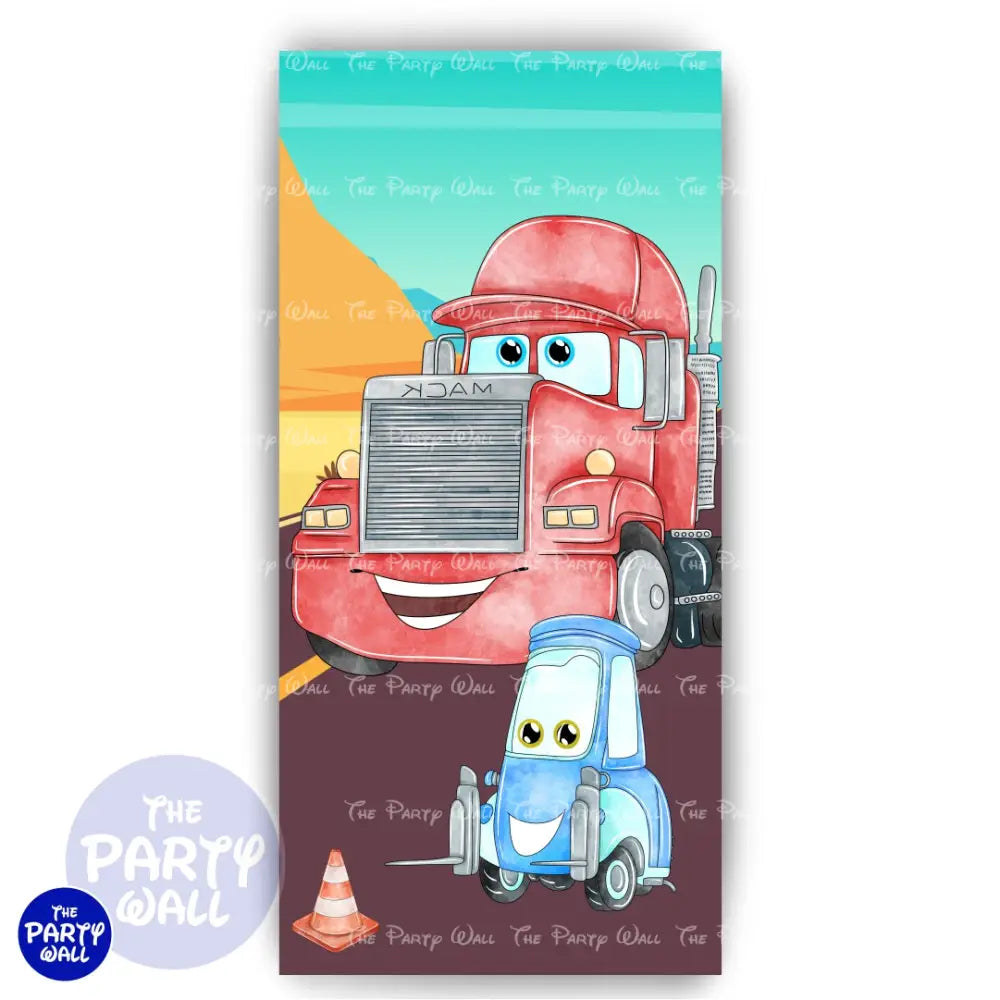 Cars - Funda para mampara de punta redonda o rectangular Mampara de punta redonda