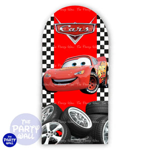 Cars - Funda para mampara de punta redonda o rectangular Mampara de punta redonda