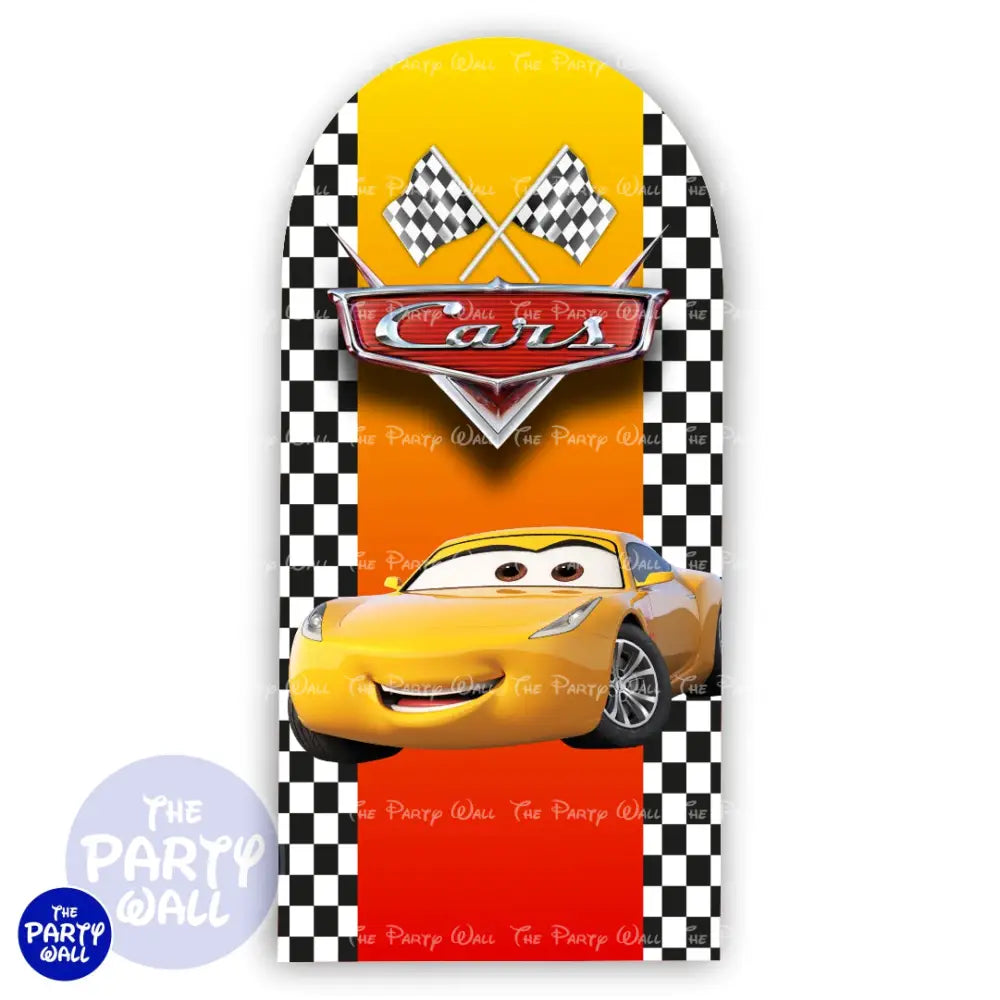 Cars - Funda para mampara de punta redonda o rectangular Mampara de punta redonda