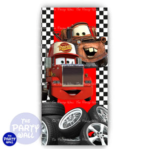 Cars - Funda para mampara de punta redonda o rectangular Mampara de punta redonda