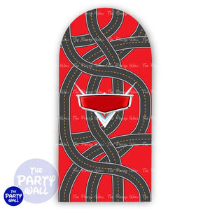 Cars Funda para mampara de punta redonda o rectangular Mampara de punta redonda