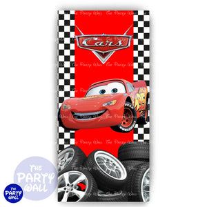 Cars - Funda para mampara de punta redonda o rectangular Mampara de punta redonda