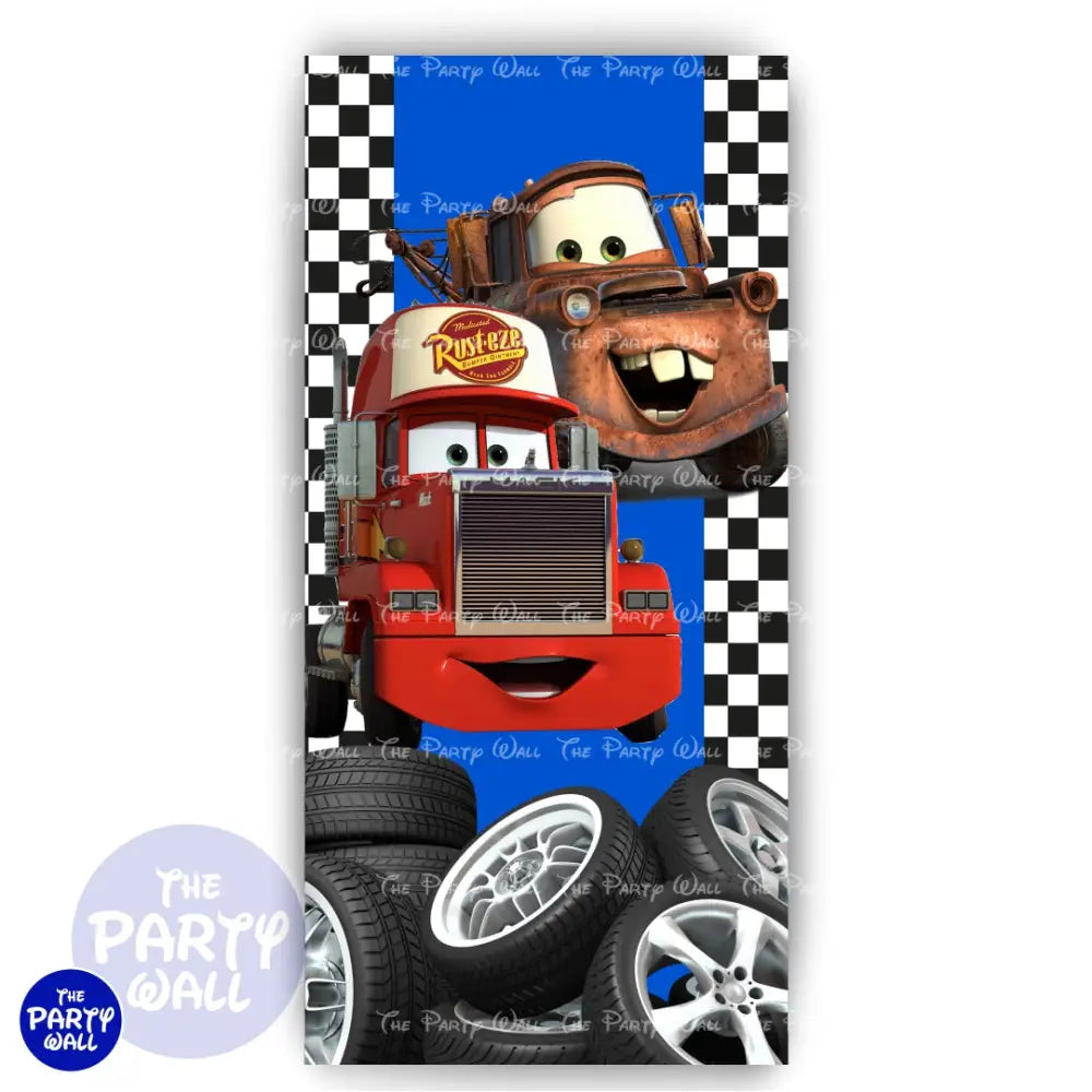 Cars - Funda para mampara de punta redonda o rectangular Mampara de punta redonda