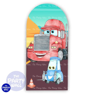 Cars - Funda para mampara de punta redonda o rectangular Mampara de punta redonda