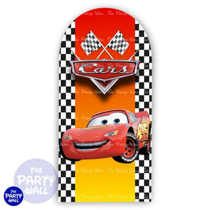 Cars - Funda para mampara de punta redonda o rectangular Mampara de punta redonda