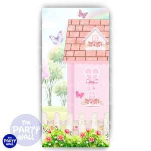 Casita - Funda para mampara de punta redonda o rectangular Mampara de punta redonda