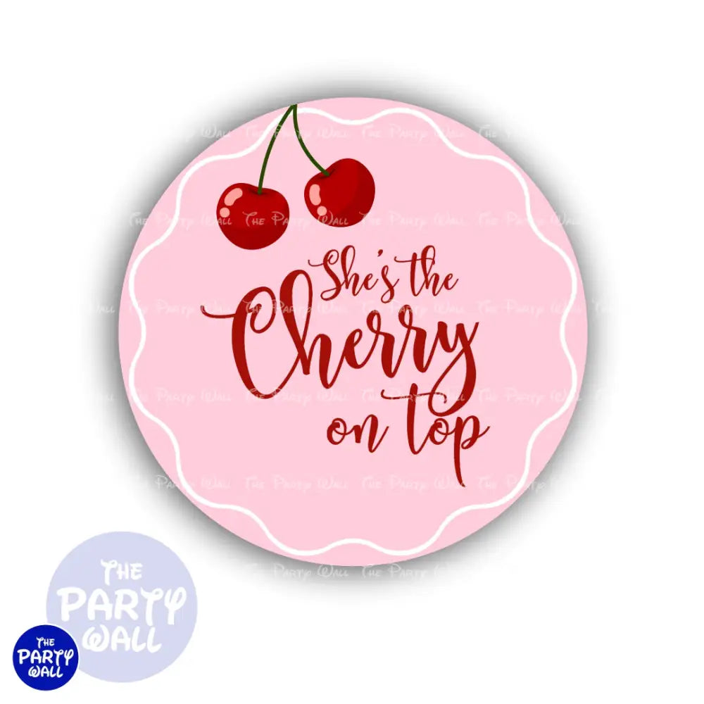 Cereza - Funda para mampara circular Circular