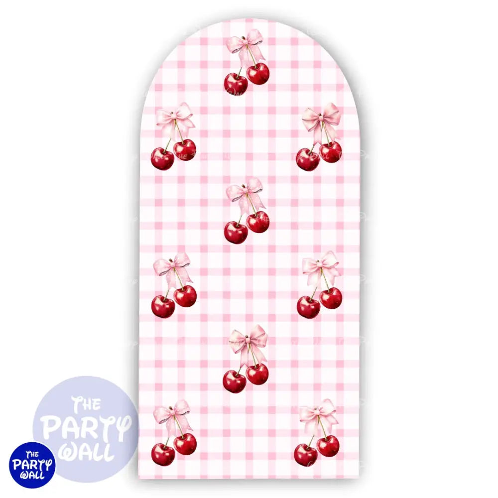 Cereza - Funda para mampara de punta redonda o rectangular Mampara de punta redonda