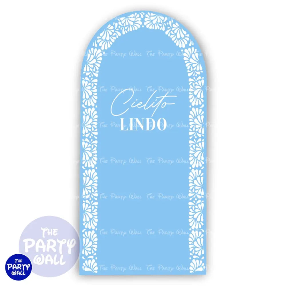 Cielito Lindo - Funda para mampara de punta redonda o rectangular Mampara de punta redonda