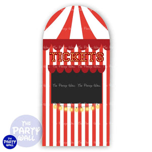 Circo - Funda para mampara de punta redonda o rectangular Mampara de punta redonda