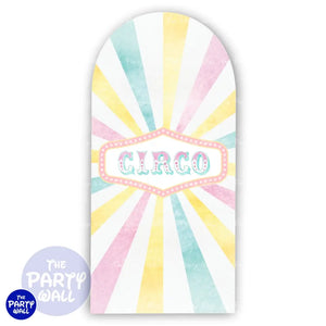 Circo - Funda para mampara de punta redonda o rectangular Mampara de punta redonda