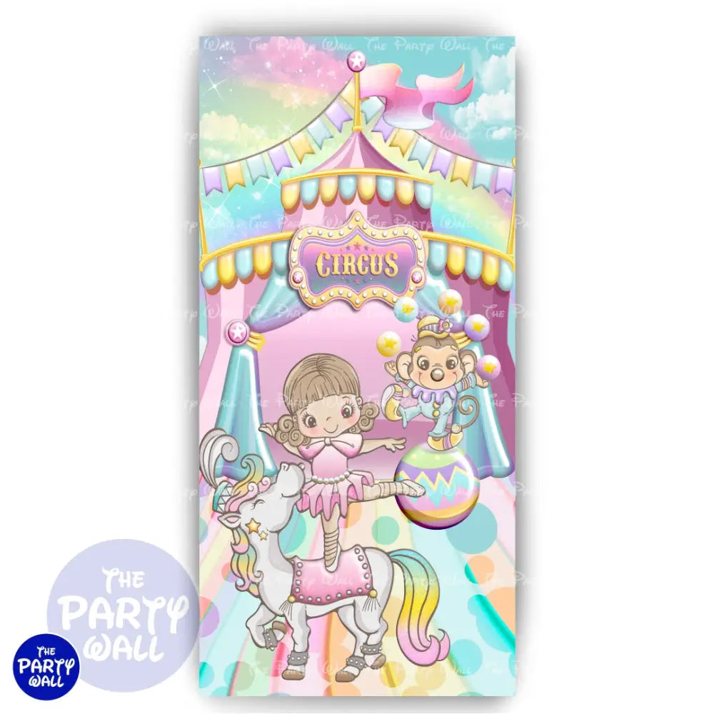 Circo - Funda para mampara de punta redonda o rectangular Mampara de punta redonda