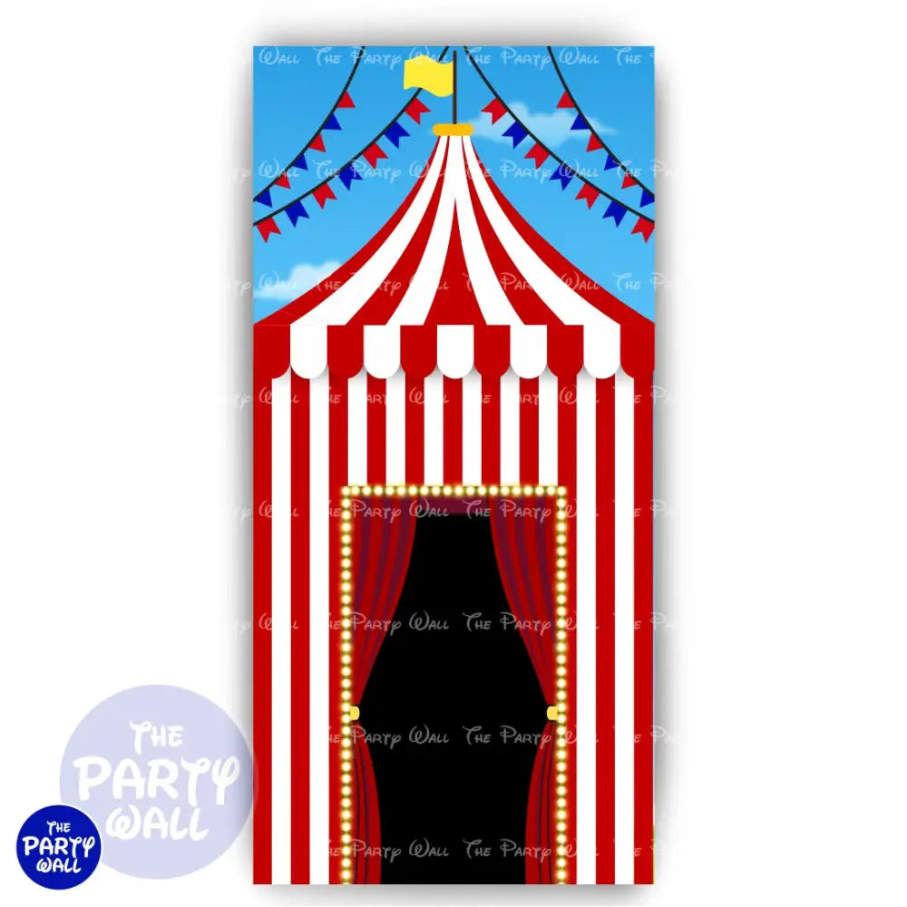 Circo - Funda para mampara de punta redonda o rectangular Mampara de punta redonda