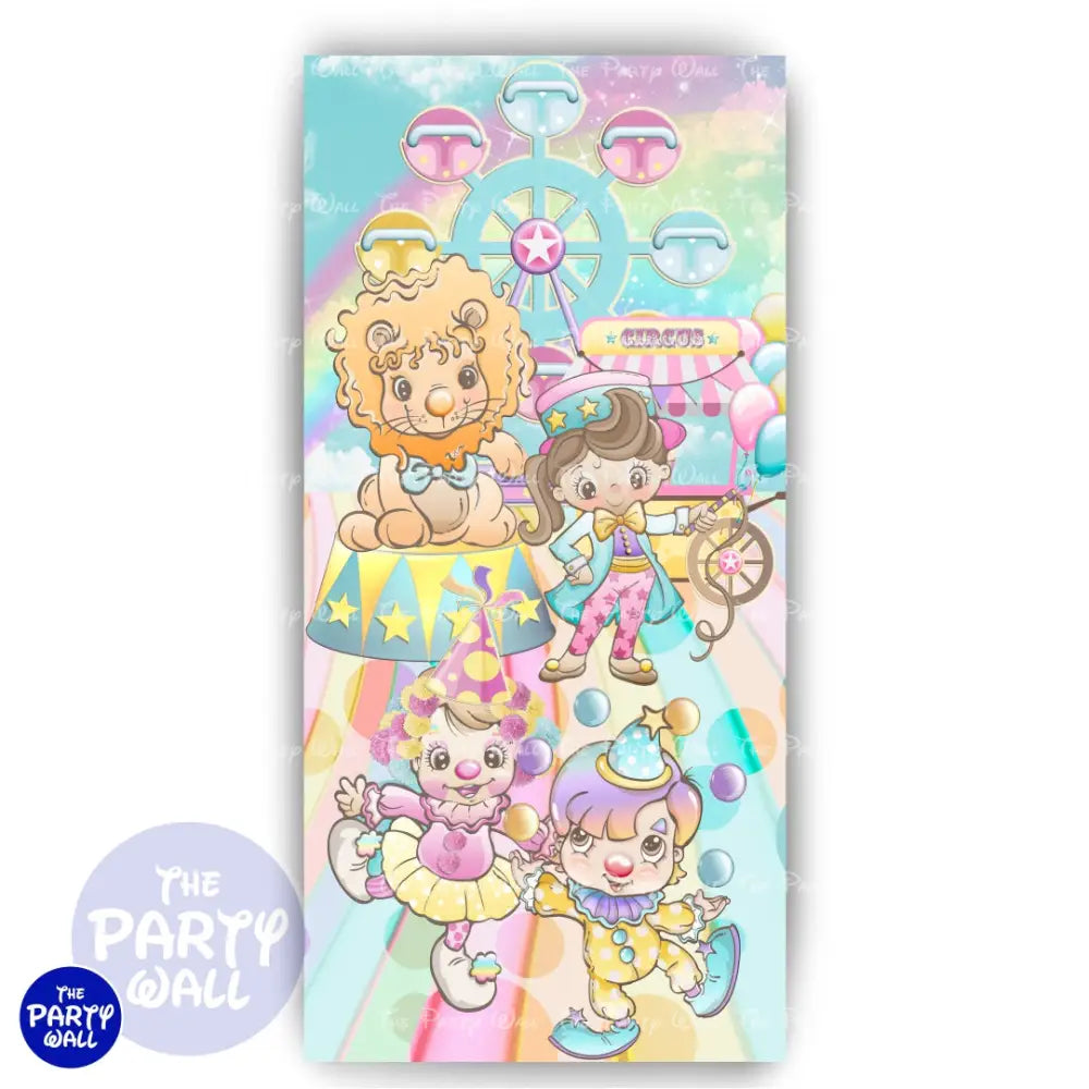 Circo - Funda para mampara de punta redonda o rectangular Mampara de punta redonda