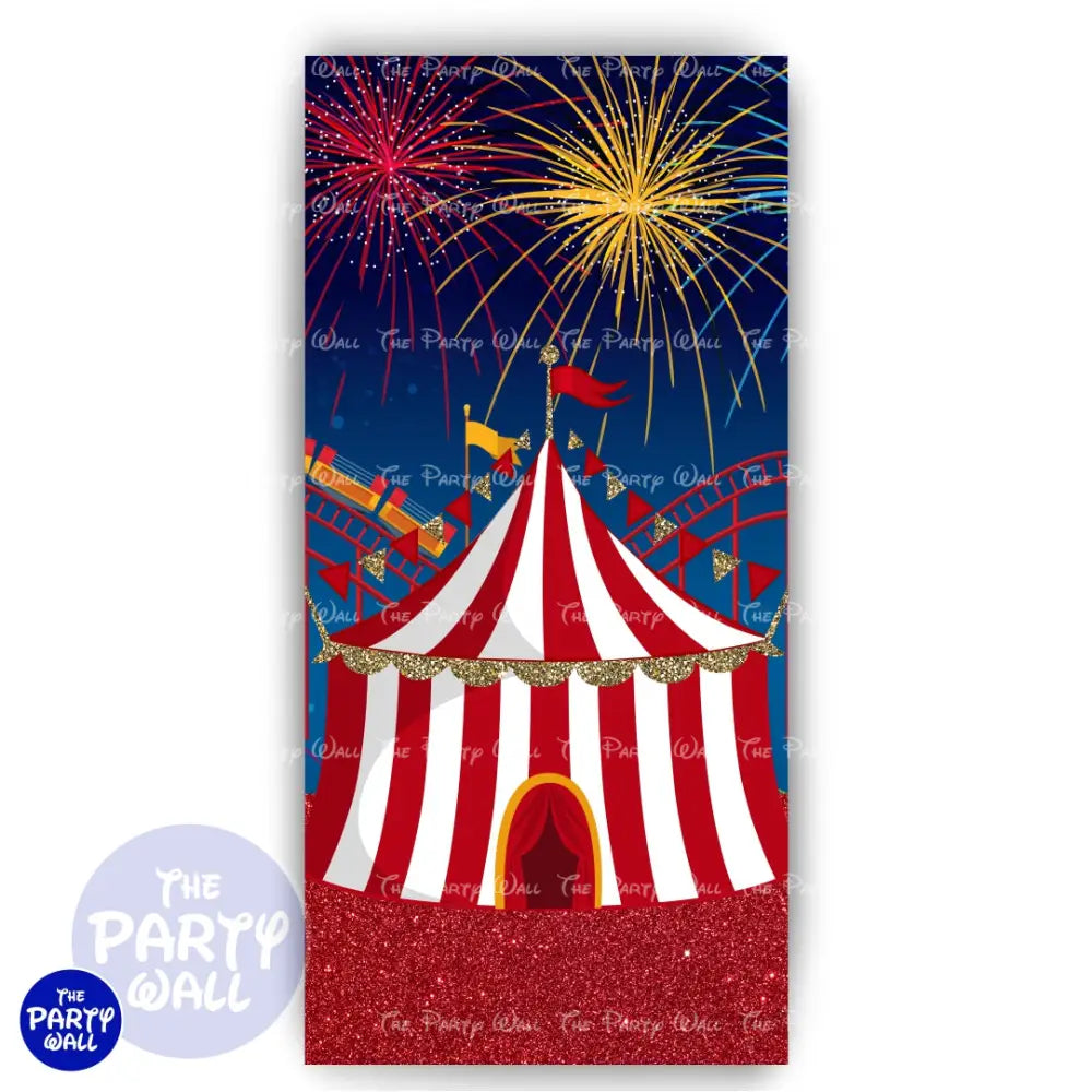 Circo - Funda para mampara de punta redonda o rectangular Mampara de punta redonda