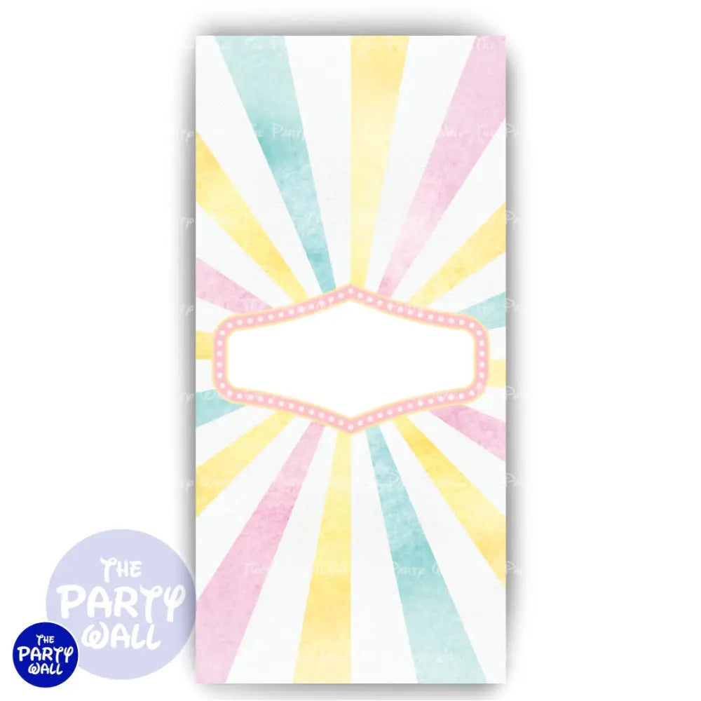 Circo - Funda para mampara de punta redonda o rectangular Mampara de punta redonda