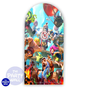 Clash Royale - Funda para mampara de punta redonda o rectangular - Mampara de punta redonda