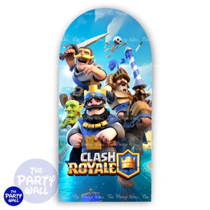 Clash Royale - Funda para mampara de punta redonda o rectangular - Mampara de punta redonda