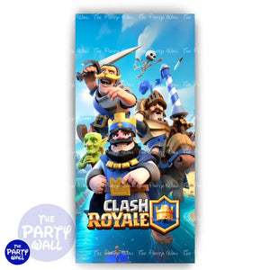 Clash Royale - Funda para mampara de punta redonda o rectangular - Mampara de punta redonda