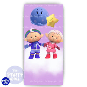 Cloudbabies - Funda para mampara de punta redonda o rectangular Mampara de punta redonda