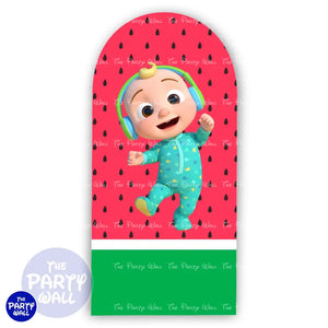 Cocomelon - Funda para mampara de punta redonda o rectangular Mampara de punta redonda