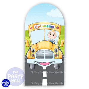 Cocomelon - Funda para mampara de punta redonda o rectangular Mampara de punta redonda