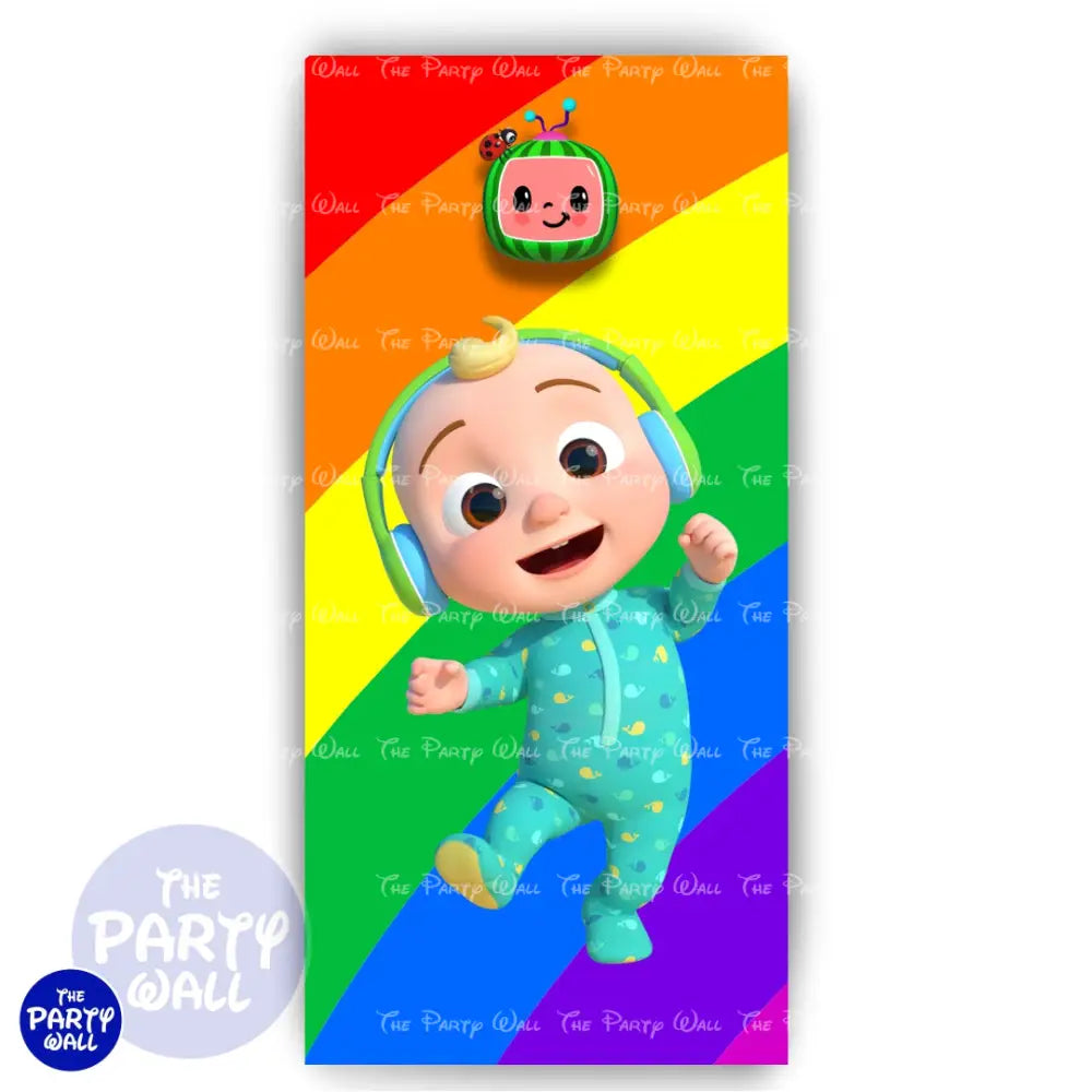 Cocomelon - Funda para mampara de punta redonda o rectangular Mampara de punta redonda