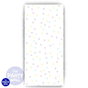 Colores Pasteles - Funda para mampara de punta redonda o rectangular Mampara de punta redonda